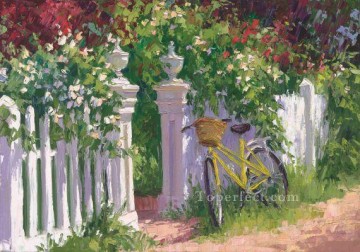 ig065E scenery floral garden impressionist Oil Paintings